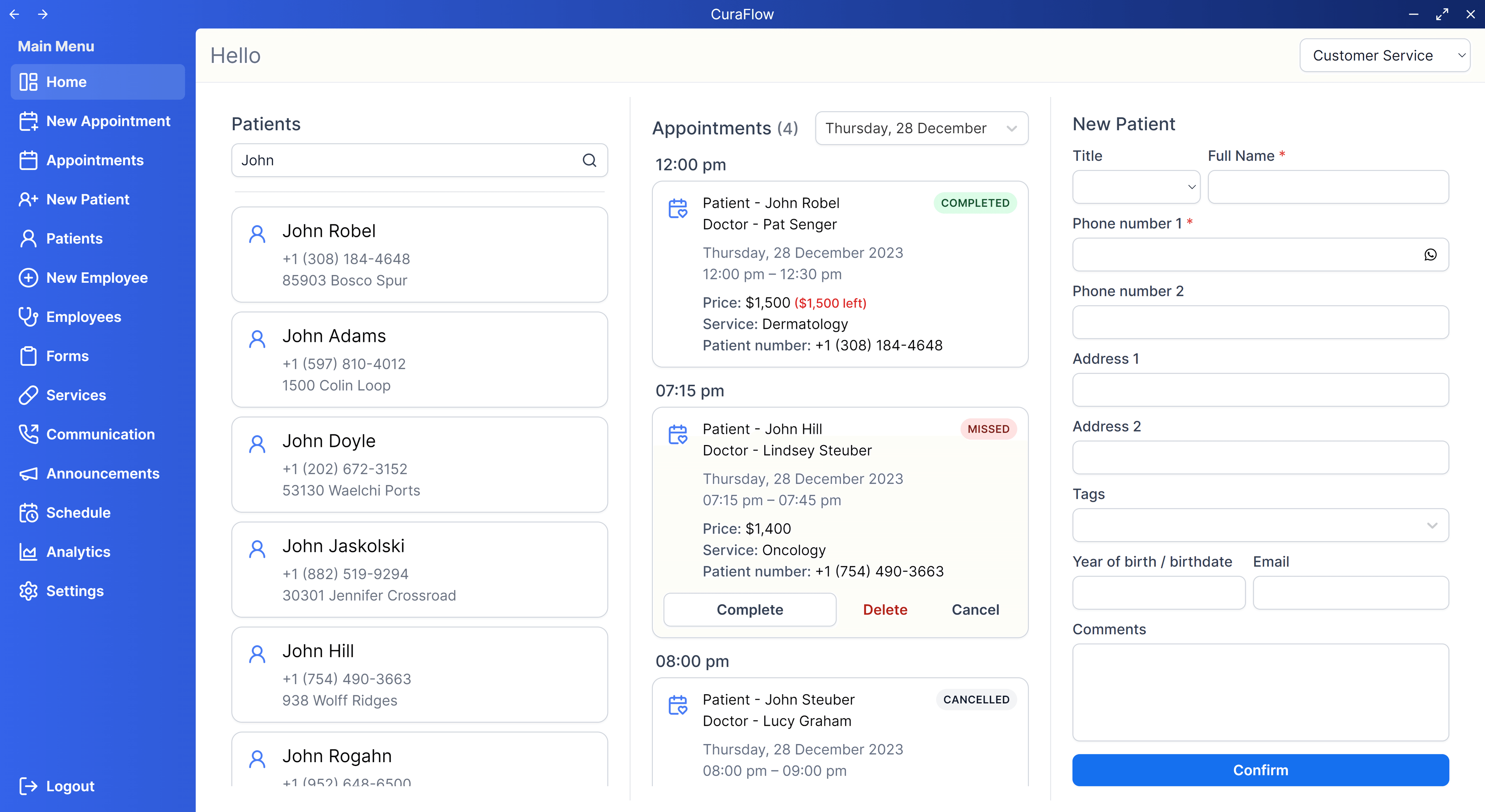 CuraFlow screenshot